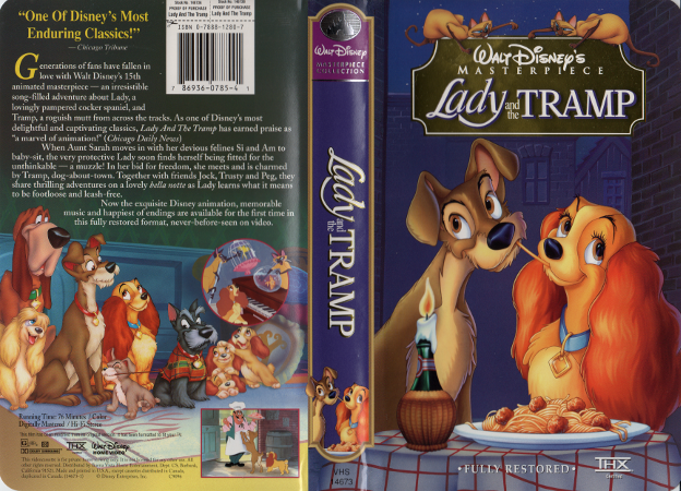 Lady and the Tramp inlay card
