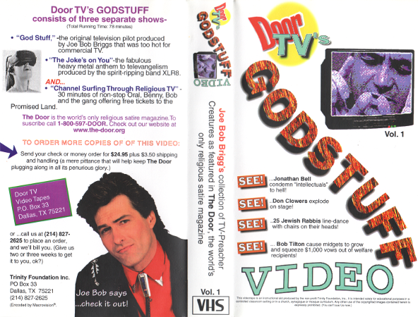 Door TV's Godstuff Video inlay card